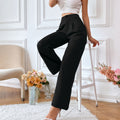 82508#  cross-border women's fashion: european & american ins style, trendy casual, drapey, loose fit, slimming high-waisted trousers