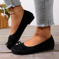 Exportplus size suede bows round toe small flats women's  summernew arrivalflatsflatscasual bean shoes