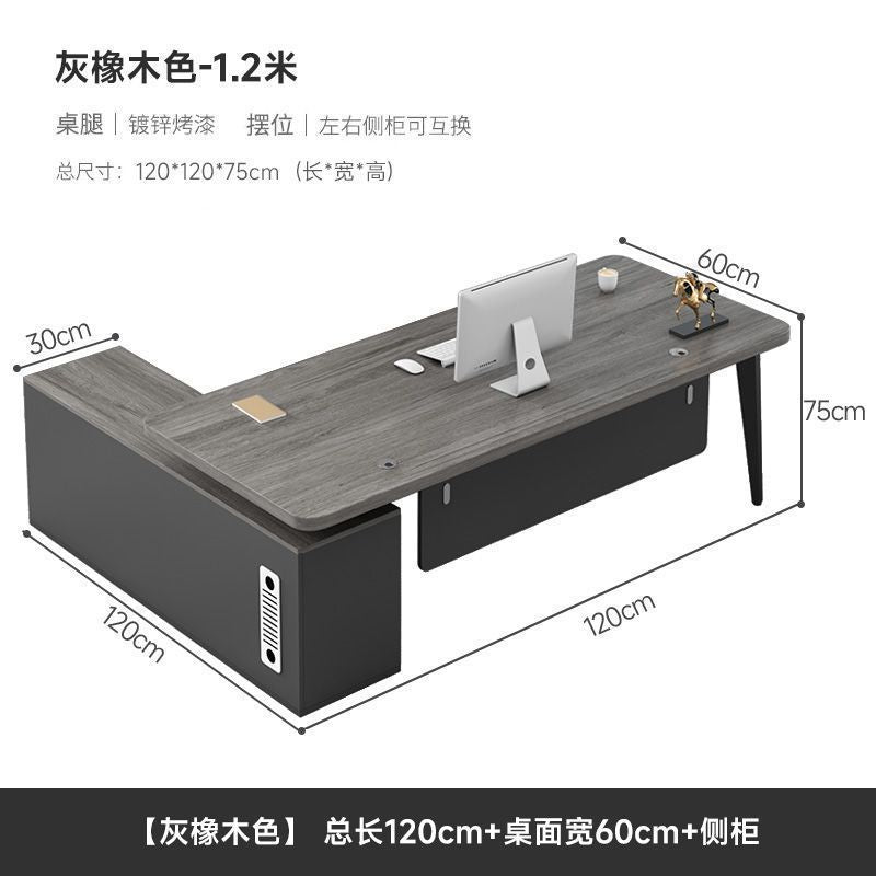Boss desk office desk chair combination casual modern executive desk table office furniture desk single computer desk