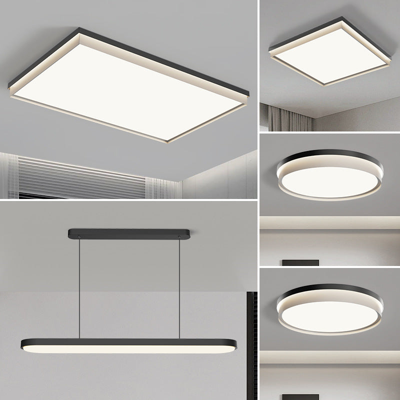 Super bright living room ceiling light rectangular 2025 new main light modern simple bedroom light whole house lighting package