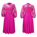 Rose red with belt