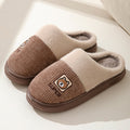 Winter cotton slippers for men, non-slip, wear-resistant eva thick sole, 2024 new indoor warm plush couple slippers