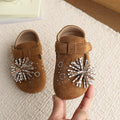 Korean style  fireworks birkenstock shoes girls' new outdoor flat retro slip-on casual shoes children's single shoes