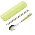 Green rabbit two-piece set (spoon and chopsticks) 304