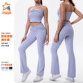 New arrivalexportfashiontube top yoga clothestops women's back with breast pad sports intimatesfashion fitness clothes suit