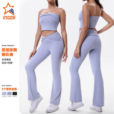 New arrivalexportfashiontube top yoga clothestops women's back with breast pad sports intimatesfashion fitness clothes suit