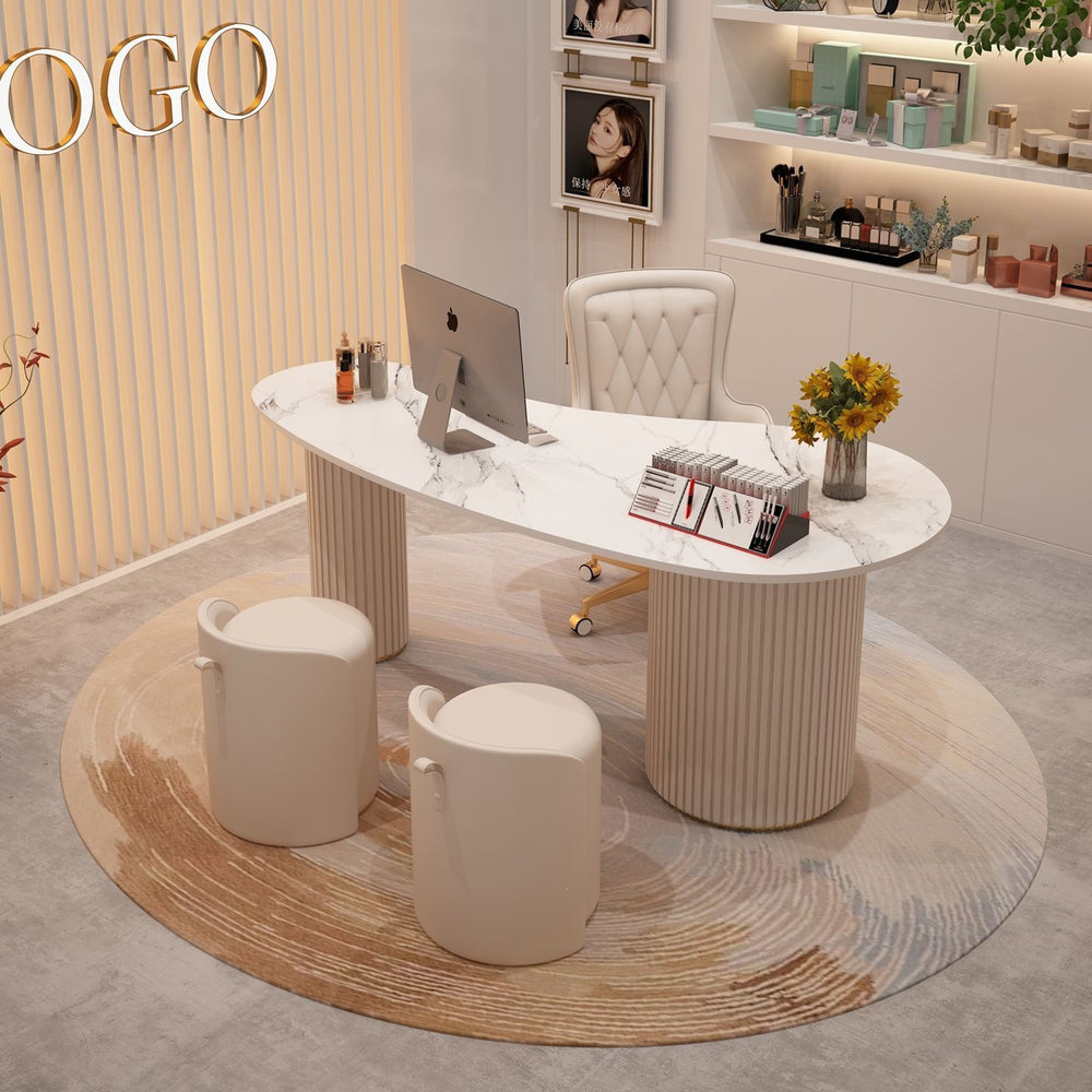 Beauty salon light luxury medical aesthetics consultation table meeting room office desktop examination table minimalist modern desk computer desk combination