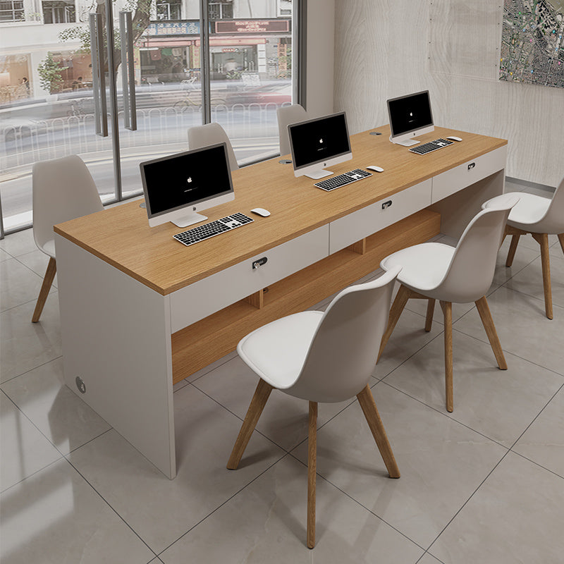 Real estate agency desk, staff desk, employee workstation, storefront table, consultation desk, reception desk, computer desk, single desk, three-person desk