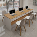 Real estate agency desk, staff desk, employee workstation, storefront table, consultation desk, reception desk, computer desk, single desk, three-person desk