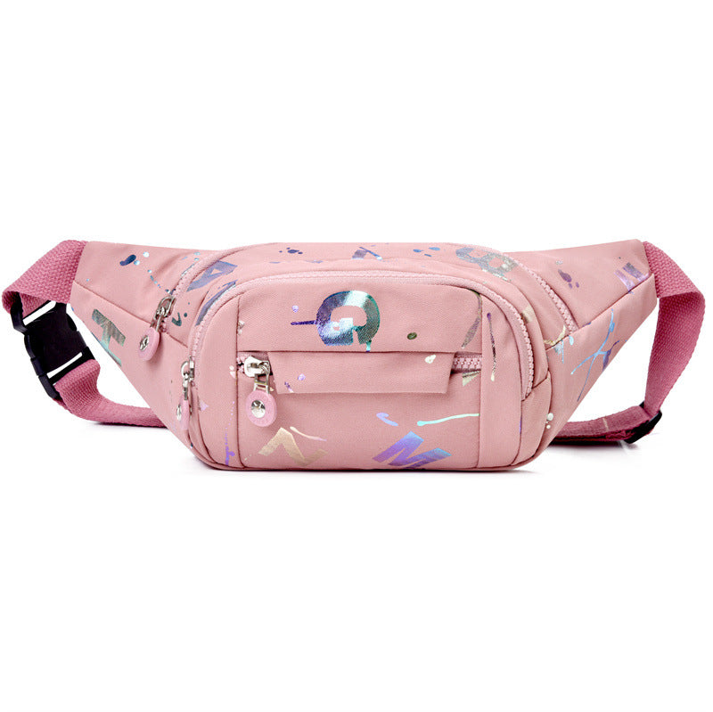 Fanny pack women's new fashion trend versatile shoulder bag light travel sports chest bag casual messenger small backpack