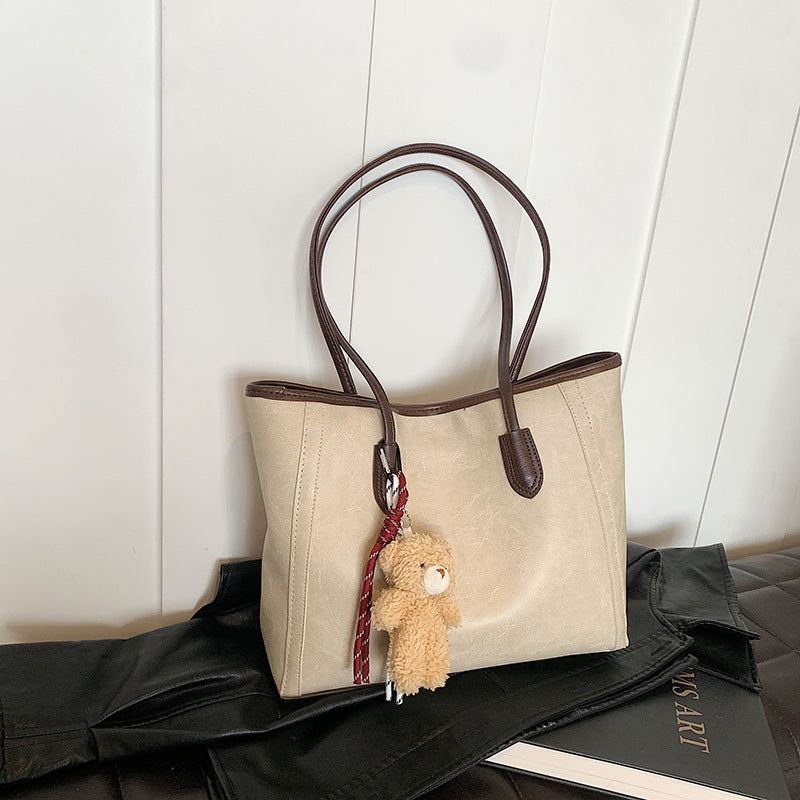 2025 new autumn/winter casual versatile shoulder bag - vintage large capacity commuter tote - women's high-end underarm bag