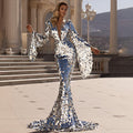 spring new arrivals: european and american style sexy sequin dress - silver evening gown, bodycon cocktail dress