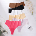 European and american plus size ice silk seamless anti-embarrassment line panties women's sports yoga anti-embarrassment low-rise comfortable ladies' underwear