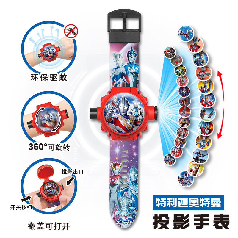 Kids' toy zero mosquito repellent bracelet ultraman kindergarten kuromi boy girl electronic projection watch