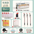 Calligraphy starter kit for beginners: wolf & mixed hair brush set with water writing cloth, ink, and paper - perfect for kids and elementary school students