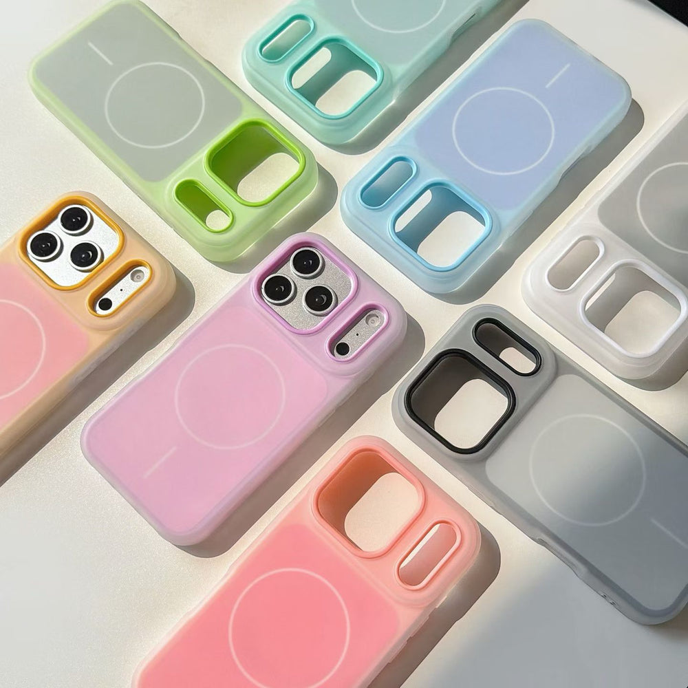 New two-color jelly magnetic two-in-one suitable for iphone17promax mobile phone case apple 11 frosted skin feel
