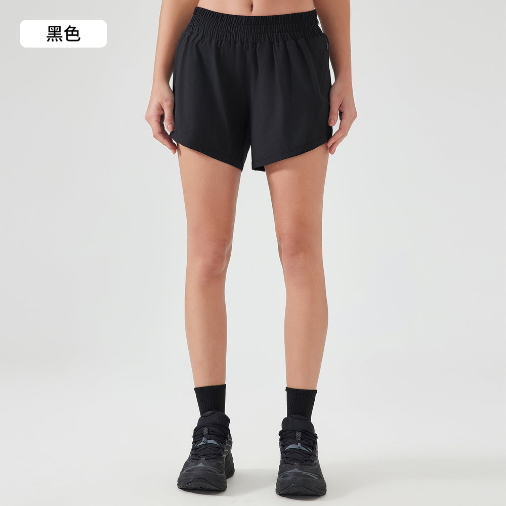 Summer new ice silk quick-dry sports shorts women's loose breathable yoga pants outdoor running fitness shorts d25003