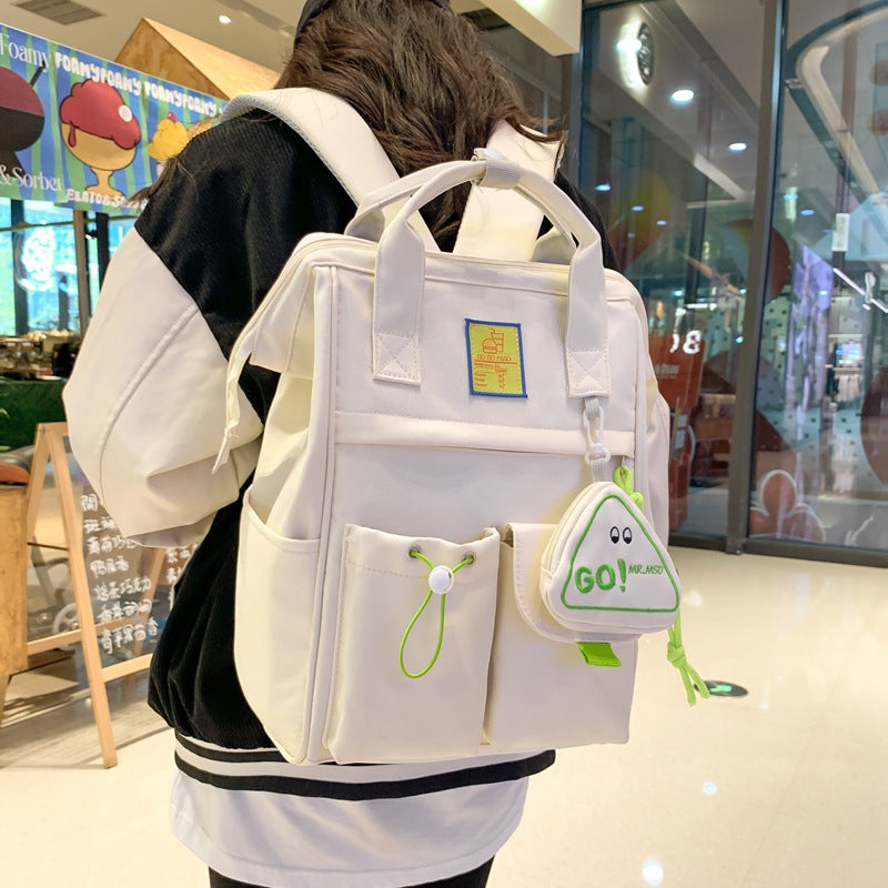 New girls schoolbag large capacity lightweight backpack female college students schoolbag niche travel computer backpack