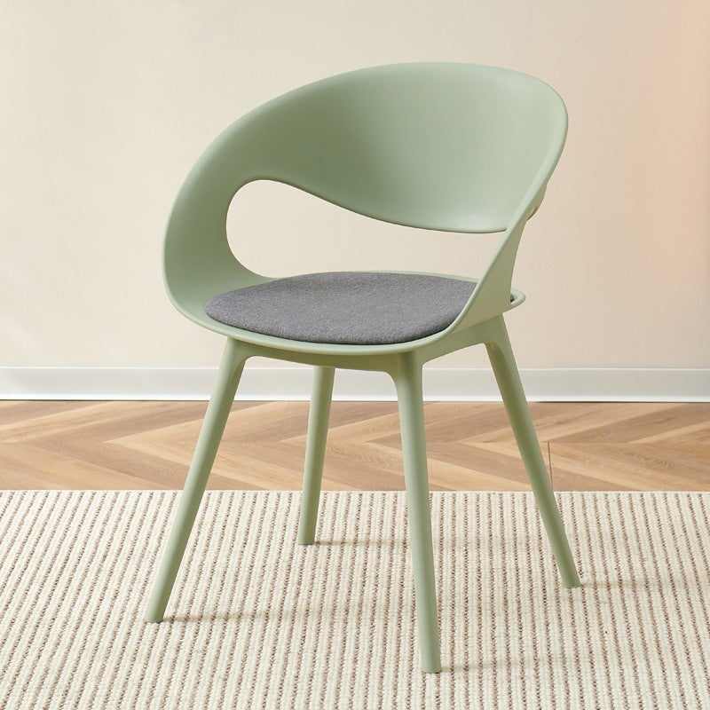 Scandinavianthickened plastic dining chair modern popular cafe dessert shop back chair casual engineering desk chair for home
