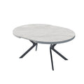 Factory direct wholesale custom modern minimalist round table extendable dining table casual balcony table solid wood color table