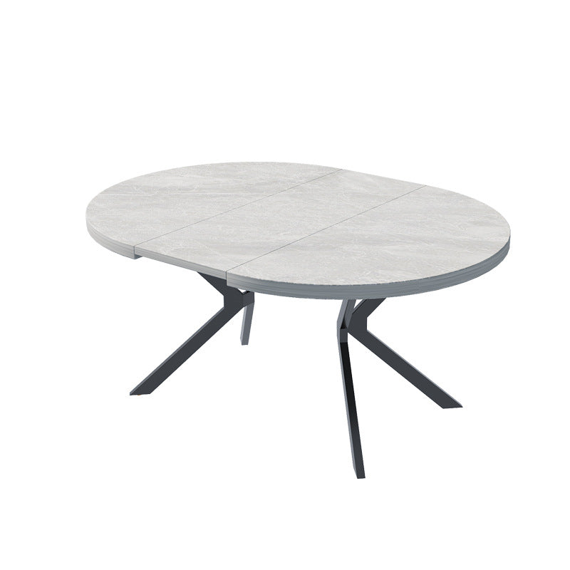 Factory direct wholesale custom modern minimalist round table extendable dining table casual balcony table solid wood color table