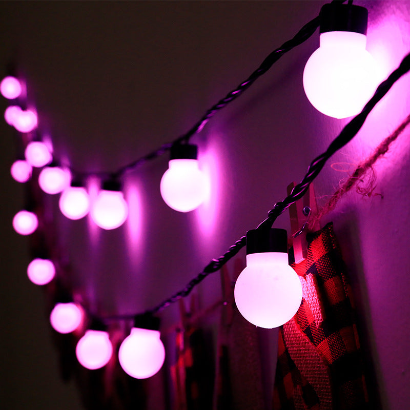 Wedding decoration lights wedding festival multi-purpose lights string bedroom balcony LED lighting 3CM round ball light string