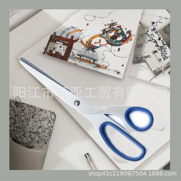 Spot cross-border stainless steel scissors hand-cut office supplies household scissors home tailor cutting tools sharp scissors