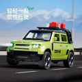 Boys' realistic large inertia sound & light off-road vehicle - kids' car model ornament - openable doors, lights, durable toy