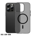 Corrugated lenticular magnetic pc case for iphone 17, magnetic ice mist matte 16 phone case, 14 apple 16 transparent