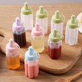 Household squeeze salad dressing dispenser, condiment container, jam squeeze bottle, outdoor bbq seasoning bottle set, home sauce dispenser