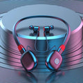Wireless neckband sports headphones - long battery life, universal compatibility (ios/android), ultra-long standby, bluetooth wireless earbuds