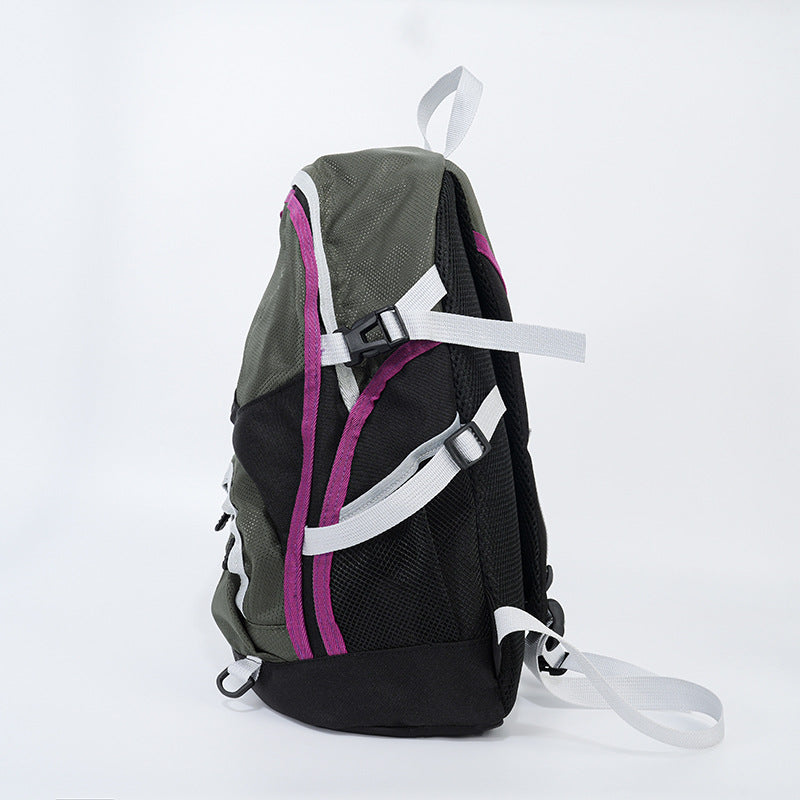 Outdoor leisure sports backpack Men's and women's same light and versatile college students hiking sports wind backpack
