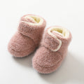 Babibele autumn/winter thickened warm baby socks & shoes - non-slip floor socks for infants & toddlers, soft sole shoes, solid color footwear