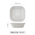 Creative minimalist ceramic baking pan - square ceramic deep dish for restaurants, hotels, and home use - perfect for fruit, salads, and baking