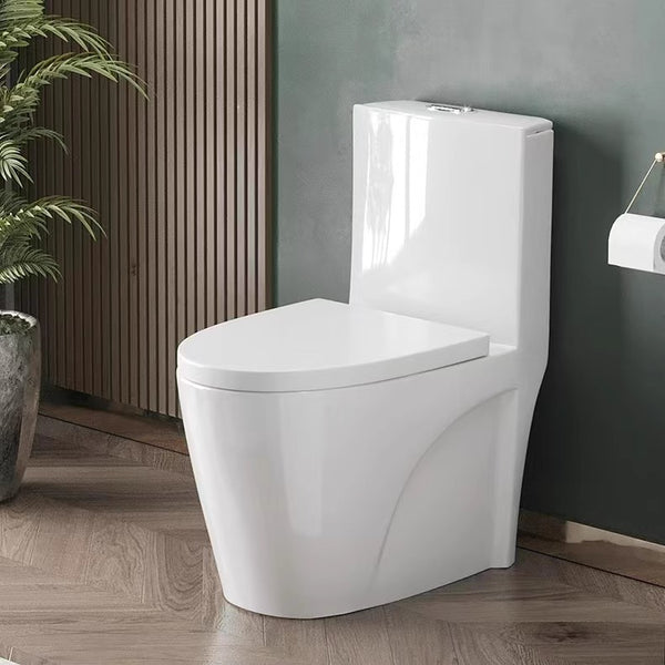 Toilet household super swirl siphon toilet deodorant toilet toilet small apartment water saving silent large diameter toilet
