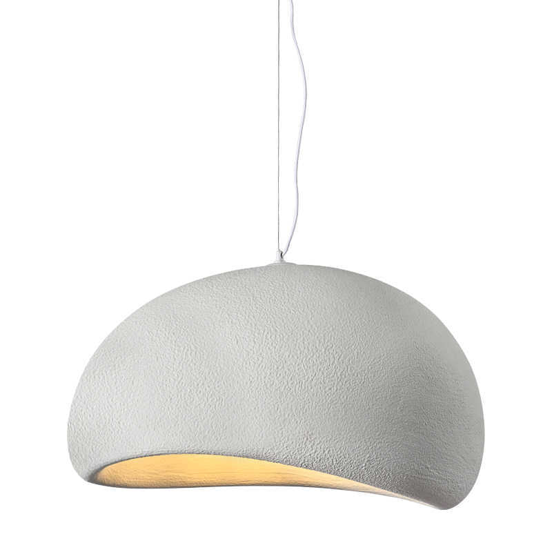 Wabi wind chandelier creative personality restaurant bar light micro cement designer bed and breakfast living room bedroom cloud chandelier