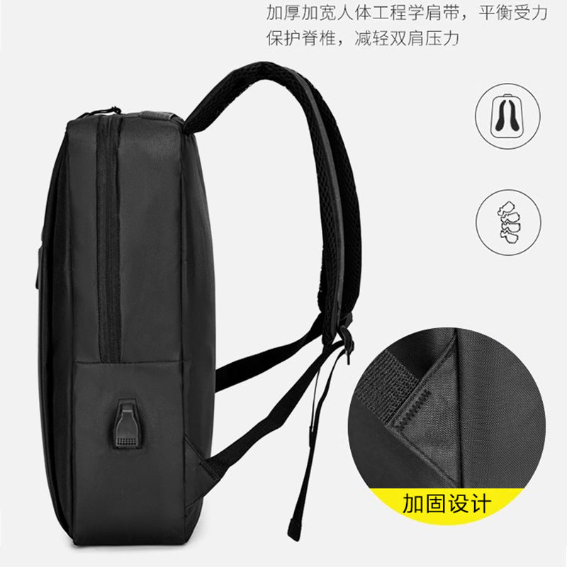 Computer Backpack Men's Premium Sense Large Capacity Backpack Men's Commuter Business Travel Backpack Casual School Bag