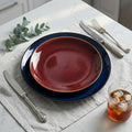 Retro high-looking ceramic stylish dessert plate shallow plate restaurant hotel cooking plate steak western food plate snack plate