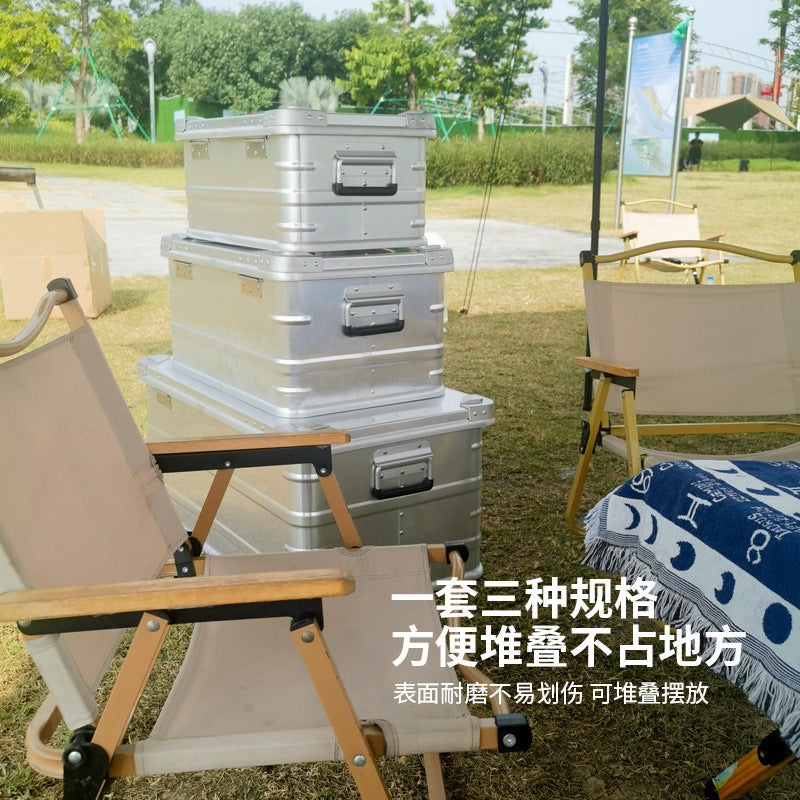 Professional toolbox all-aluminum alloy three-piece set, hardware tool storage box combination, various specifications in stock