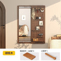 Chinese style invisible sliding mirror wall hanging wall mounted can be closed hidden full length mirror perforated board full length fitting mirror