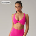 fashion tight butt lifting fitness yoga pants zipper long sleevesjacket push-up sports bra yoga suit