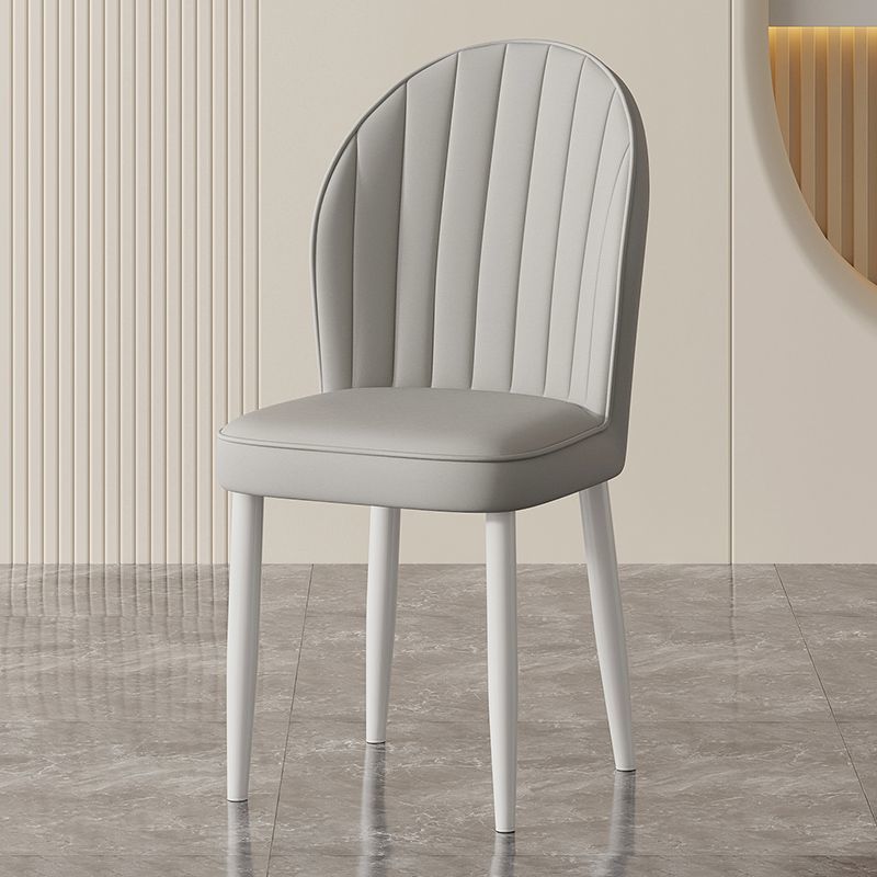 Cream style Nordic light luxury dining chair Home simple modern restaurant Makeup stool Leisure table and chair Hotel chair arc
