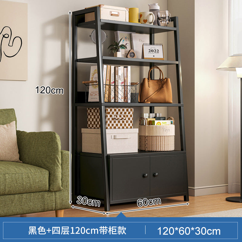 Shelf Shelf Floor-to-ceiling Bedroom Multi-layer Storage Living Room Storage Display Shelf Office Super Load-bearing Iron Shelf