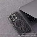 Metal lens cooling magnetic suction suitable for iphone16e mobile phone case magsafe skin-feeling mesh apple 15/14