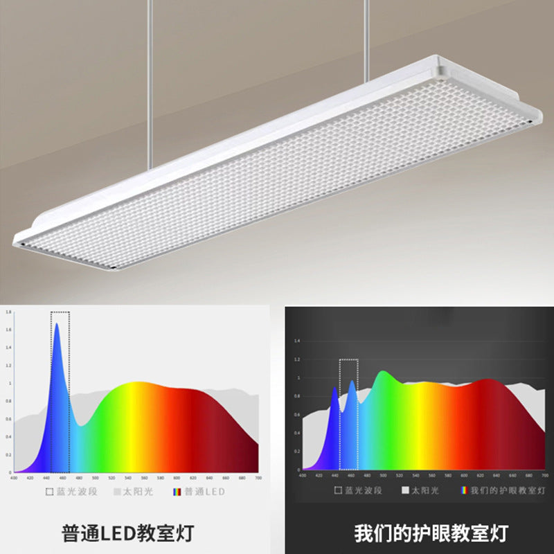 LED eye protection classroom light standard school light educational lighting training institution blackboard light grille anti-glare eye protection light