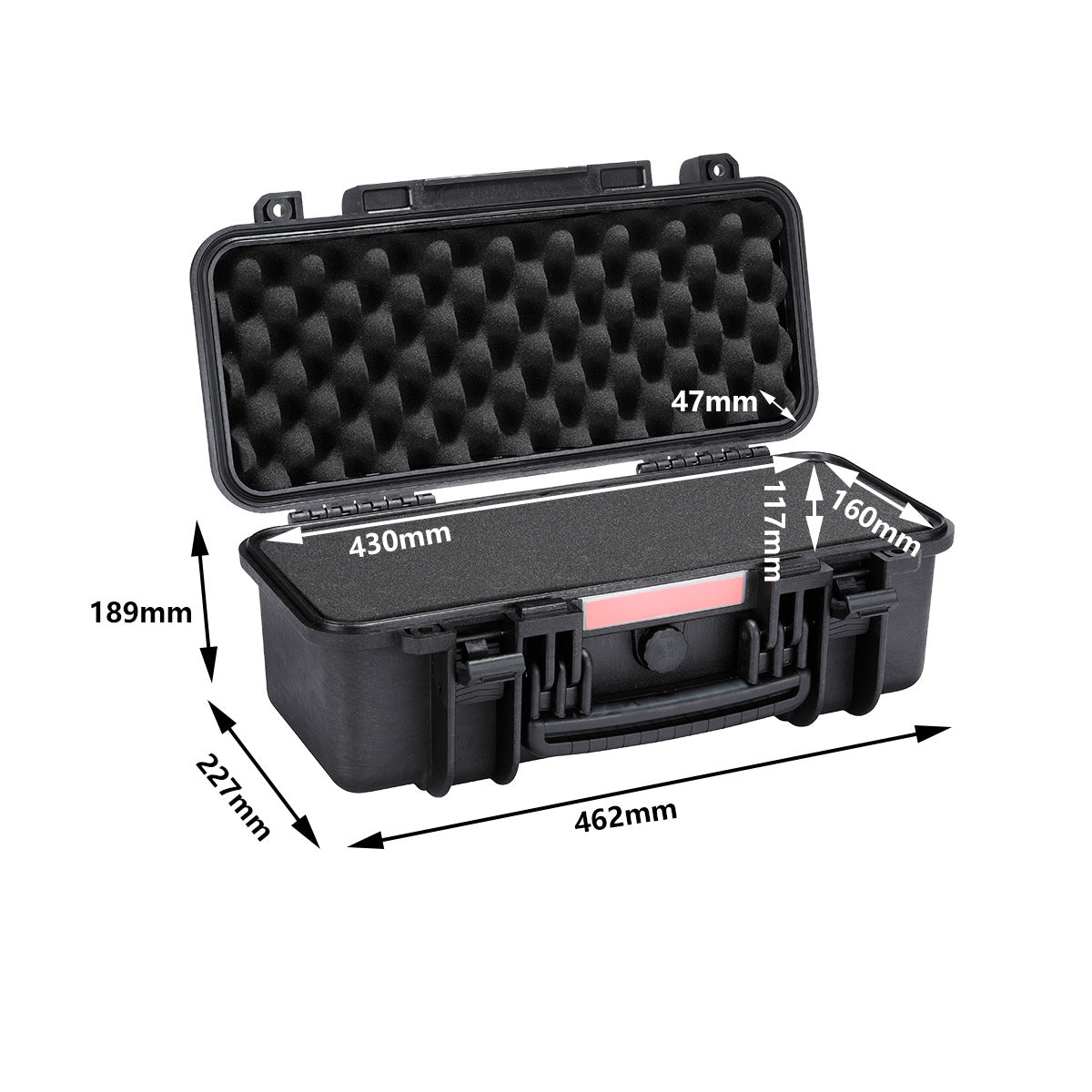 Instrument case Portable plastic toolbox Watch packing box PP plastic household suitcase Protective case