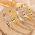 Bracelet female cross-border popular style full of diamonds four-leaf clover bracelet accessible luxuryclassyfashioncasualeasiest for match bracelet jewelry