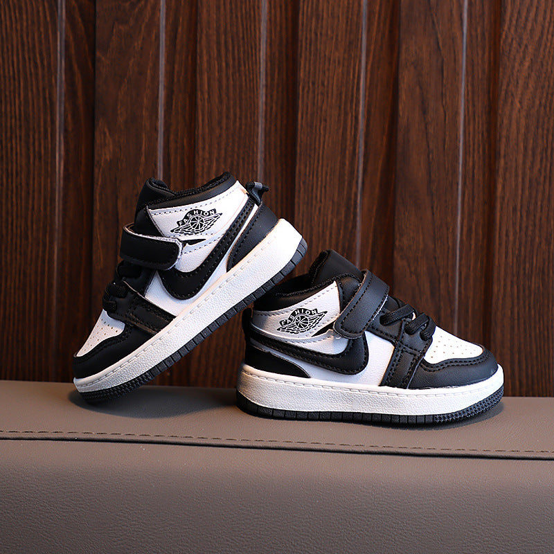 autumn new arrivals: boys' soft-soled comfortable athletic & casual shoes, korean style fashionable mid-top sneakers for girls