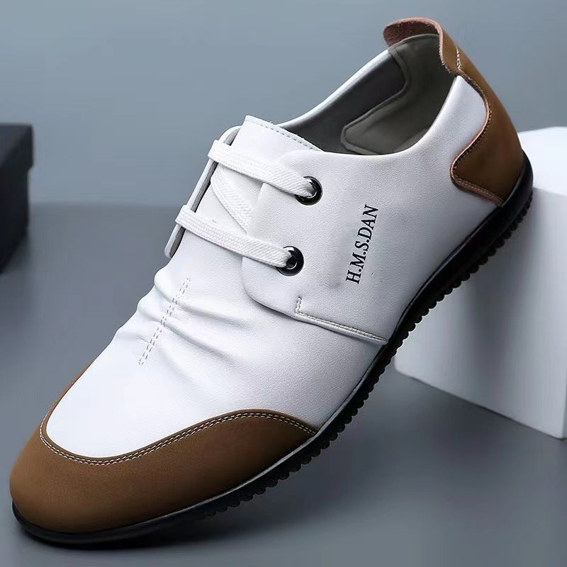 Men's spring new soft leather loafers business casual men's leather shoes slip-on tiktok viral hot seller