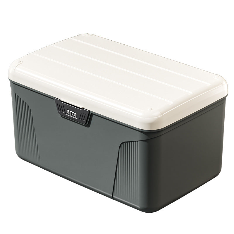 Password Storage Box Privacy File Locked Storage Box Car Household Valuables Storage Box Plastic Finishing Box